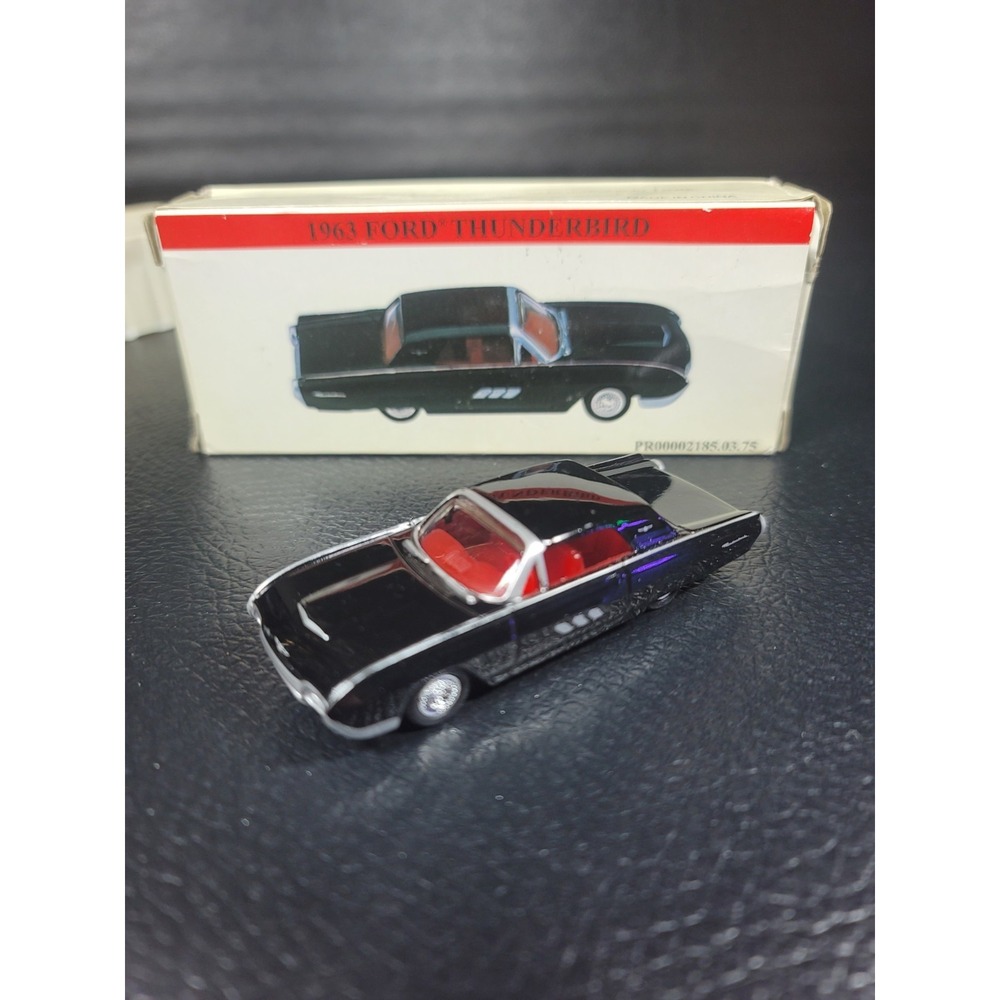 1963 Ford Thunderbird Convertible Diecast 1/64 Scale Black PR00002185.03.75